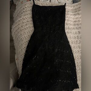 Lucy in the Sky Black Lace Sequin Dress